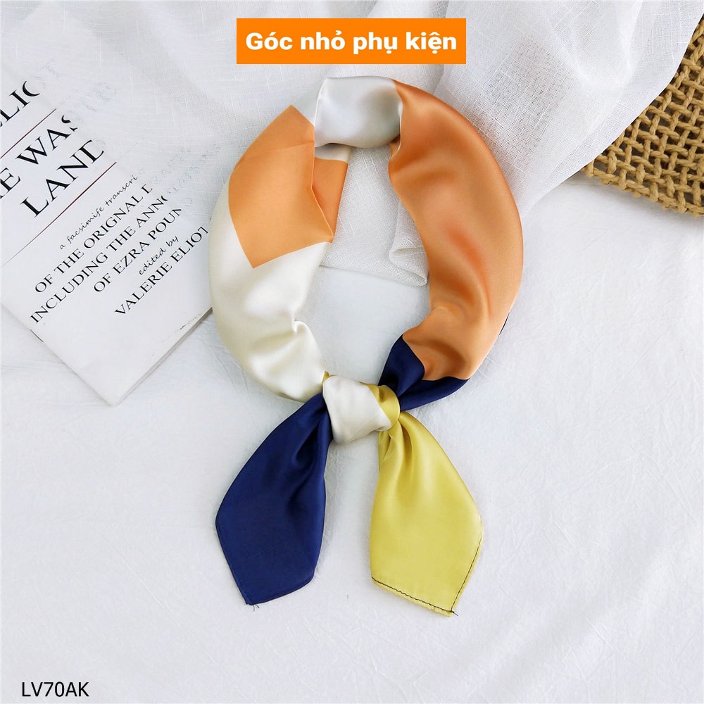 Khăn choàng cổ lụa phối màu độc lạ - LV70AK.C