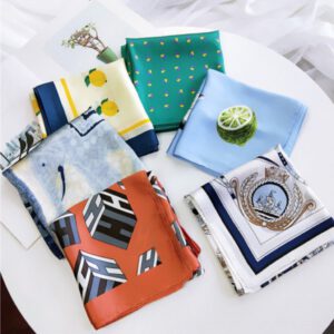 Khăn turban cao cấp, khăn lụa Quảng Châu 70*70cm LV70AL