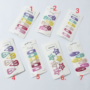 [Thanh lý] Set 6 kẹp bấm sắc màu xinh yêu