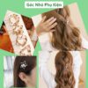 Kẹp tóc hình học cao cấp đính đá