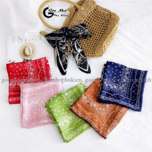 Khăn lụa vuông, khăn bandana lụa 70*70